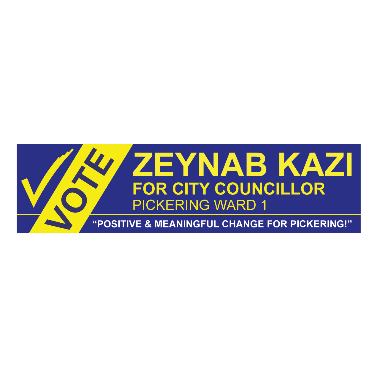 Zeynab Kazi campaign logo